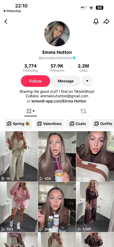Emma Hutton TikTok